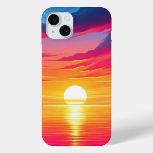 Radiant Horizon Sunset Glow iPhone 15 Plus Case