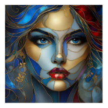 Radiant Innocence - Stained Glass Style