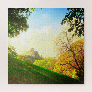 Radiant Landscape Tree Scene Jigsaw Puzzle