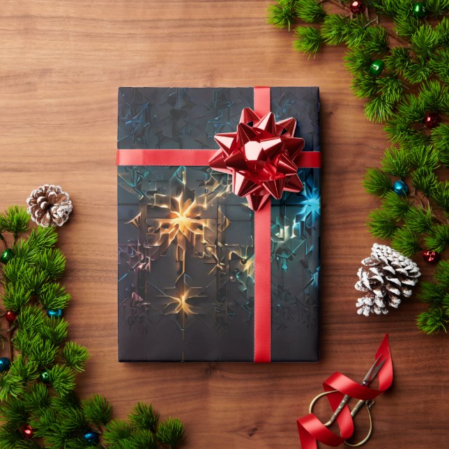 Radiant Laser Light Show  Wrapping Paper (Holiday Gift)