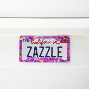 Radiant License Plate Pattern Frame