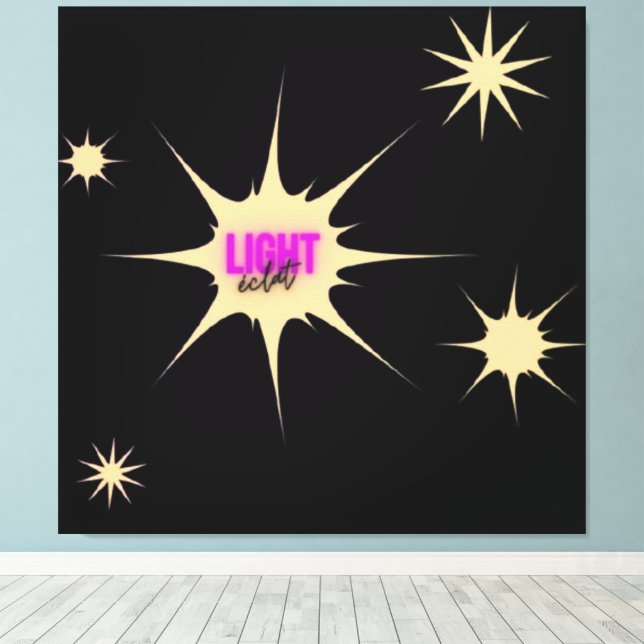 Radiant Light – Modern & Vibrant Style Canvas Print (Insitu(Wood Floor))