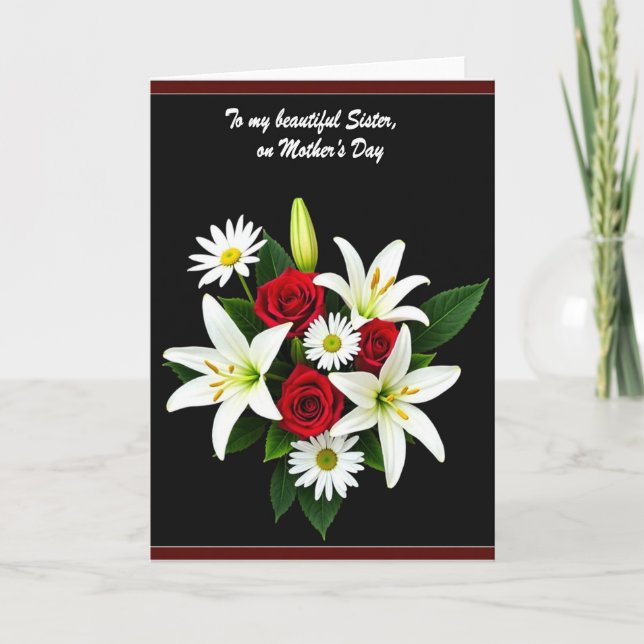 Radiant Lilies Mothers Day Card (Front)