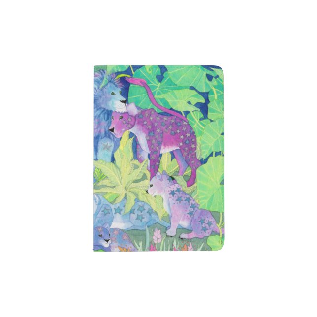 Radiant Lions of the Woobangoozee Forest Passport Holder (Front)