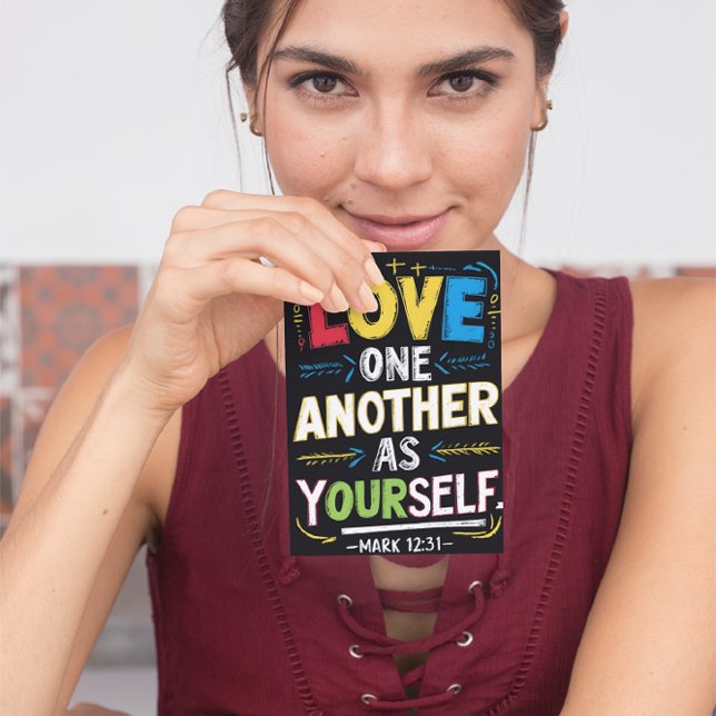 Radiant Love: Embrace Others as You Cherish  Postcard (Creator Uploaded)