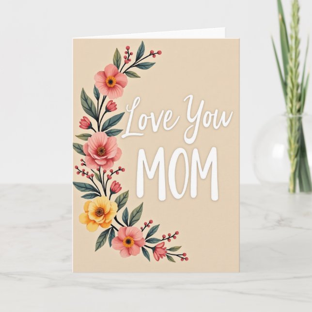 Radiant Love You Mom Card (Front)