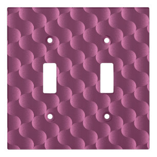 💗 Radiant Magenta Circles Glow ✨ Geometric  Light Switch Cover