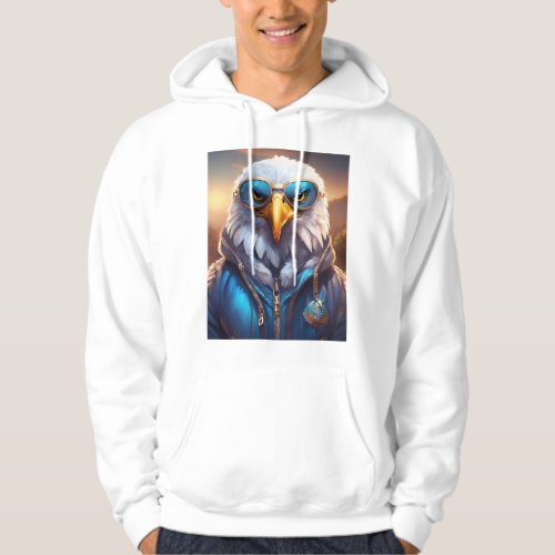 Radiant Majesty The Crystal Eagle Icon Hoodie