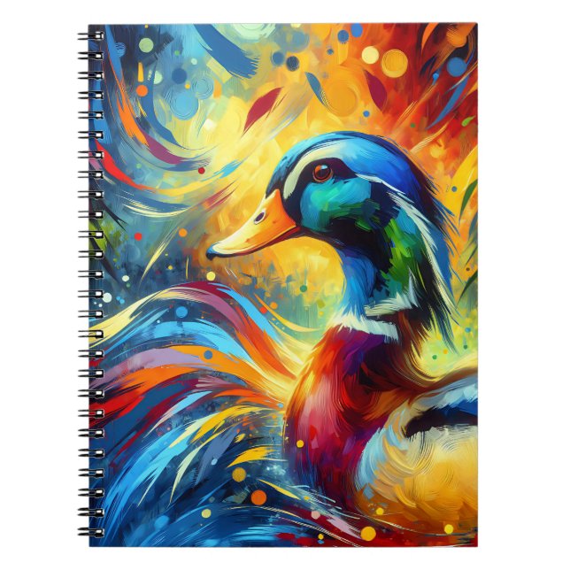 Radiant Mallard Flow Notebook (Front)