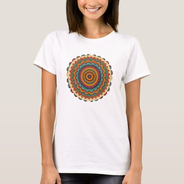 Radiant Mandala Boho Vibes Tee (Front)