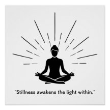 Radiant Meditation Silhouette