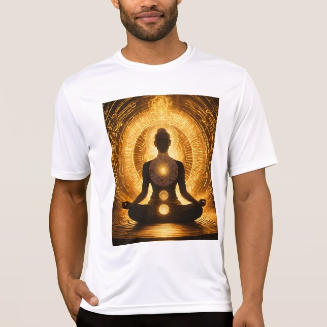 Radiant Meditation Silhouette T-Shirt (Front)