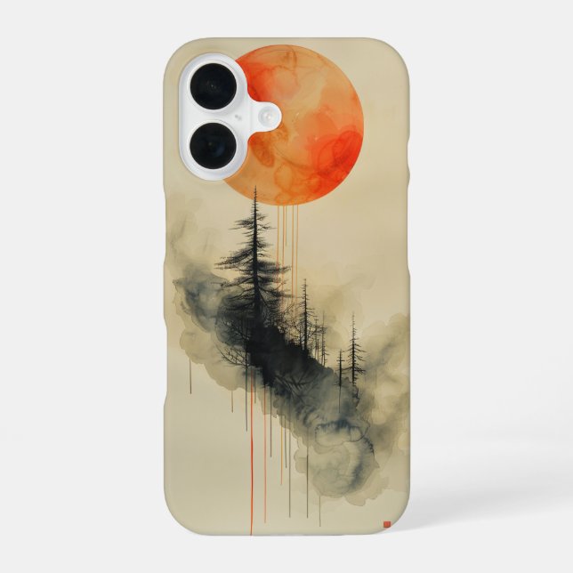 Radiant Minimal Sun Iphone Case (Back)