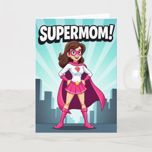 Radiant Mom Superhero Card (Front)