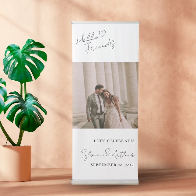 Radiant Moments Custom Photo Wedding Retractable Banner (Creator Uploaded)