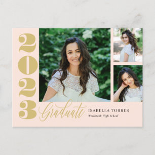 Radiant Moments Editable Color Graduation Postcard