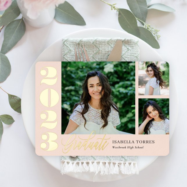 Radiant Moments Foil Graduation Invitation Foil Invitation (Creator Uploaded)