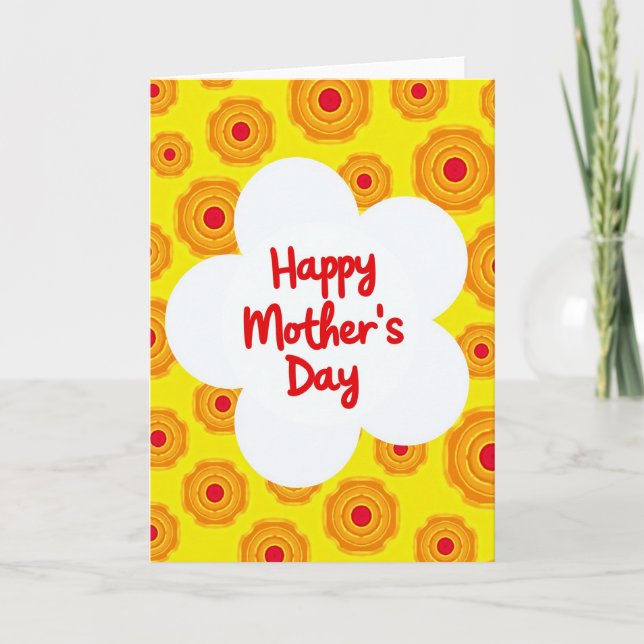Radiant Moms Day Bursts Card (Front)