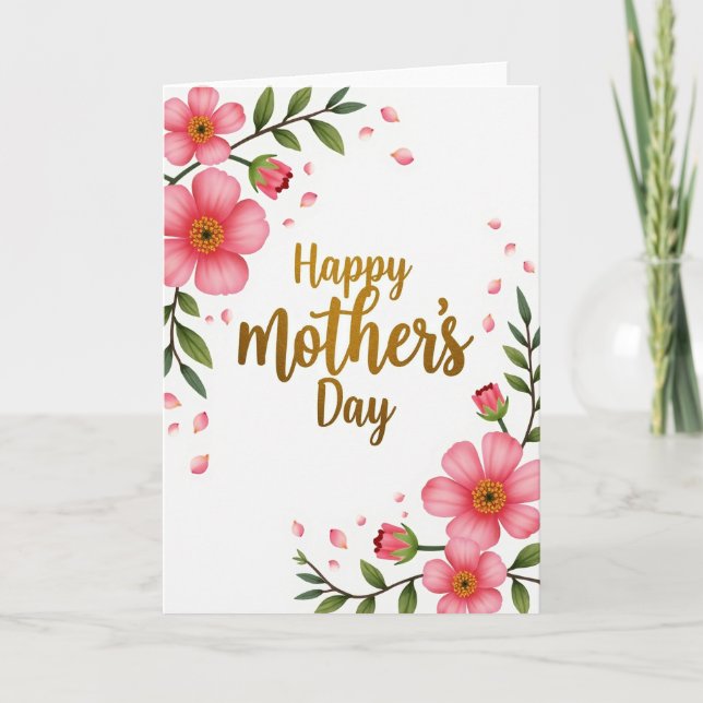 Radiant Moms Day Message Card (Front)