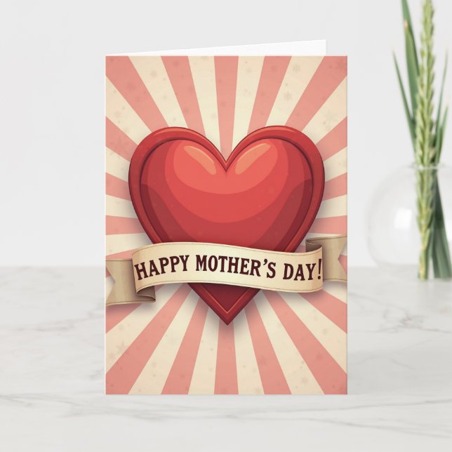 Radiant Mothers Day Banner Card (Front)