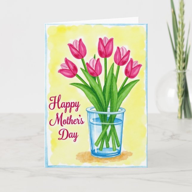 Radiant Mothers Day Blossom Card (Front)