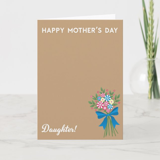 Radiant Mothers Day Bouquet Card (Front)