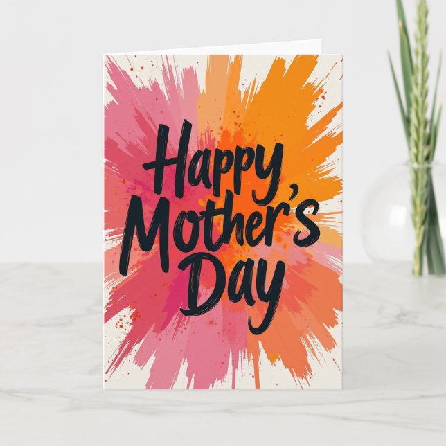 Radiant Mothers Day Burst Card (Front)