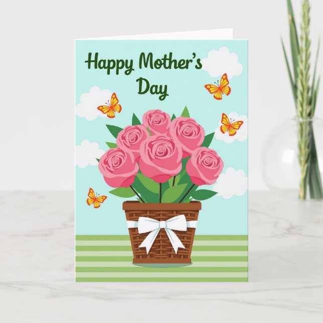 Radiant Mothers Day Butterfly Card (Front)