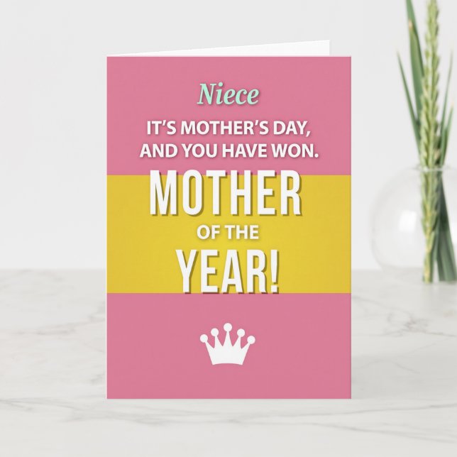 Radiant Mothers Day Crown Card (Front)