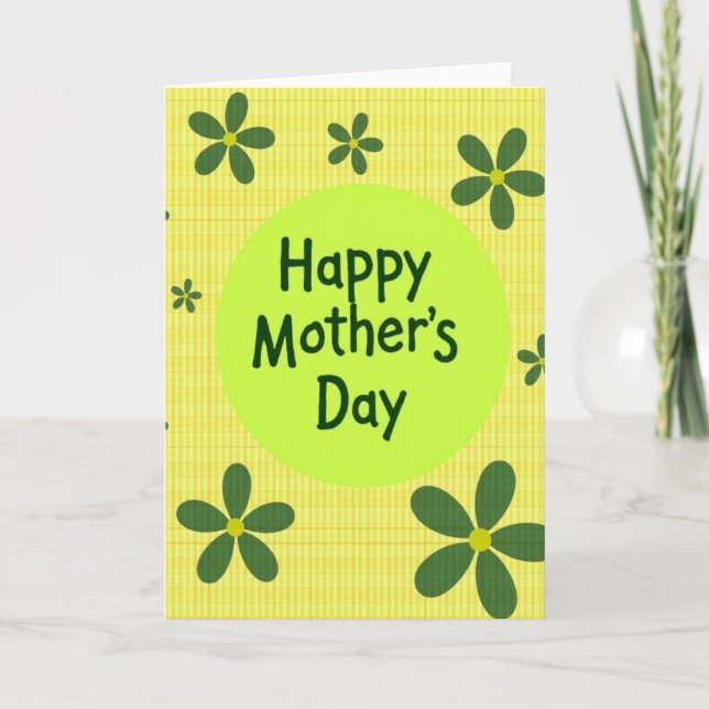 Radiant Mothers Day Emblem Card (Front)