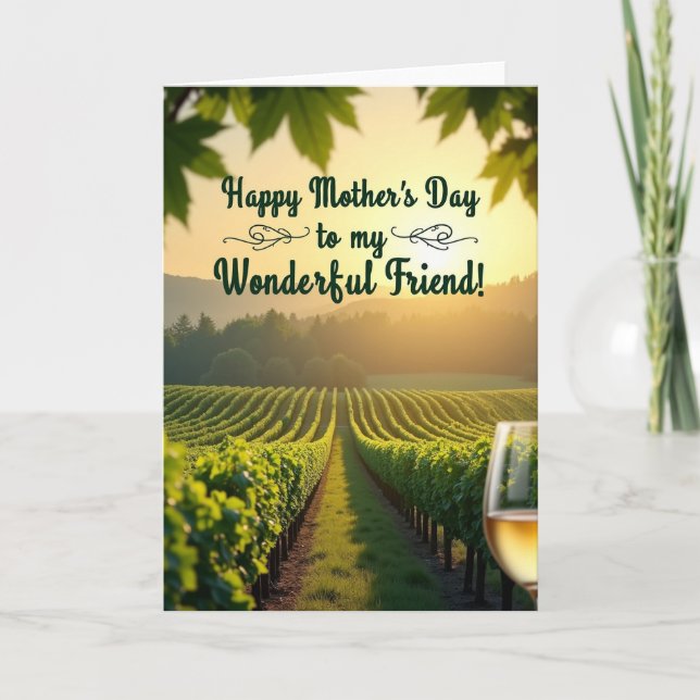 Radiant Mothers Day Fields Card (Front)