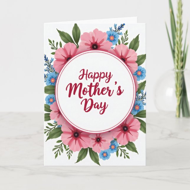 Radiant Mothers Day Greeting Card (Front)