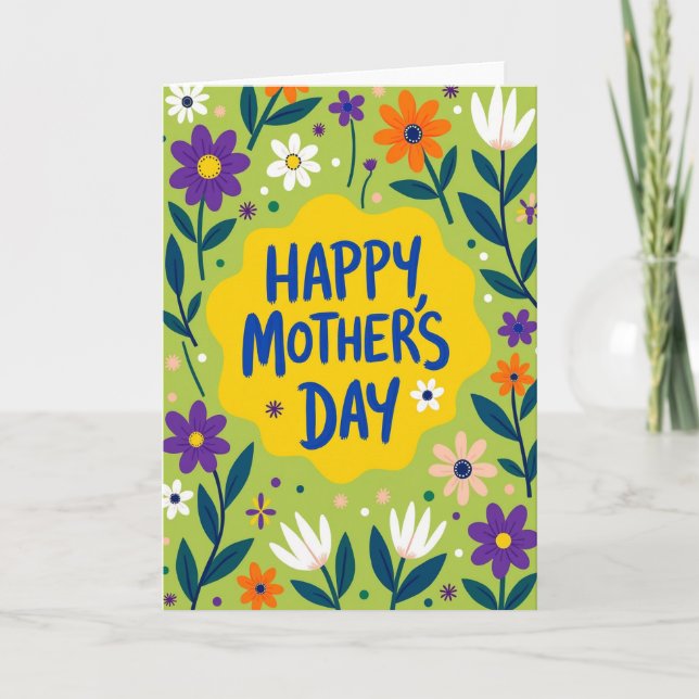 Radiant Mothers Day Message Card (Front)