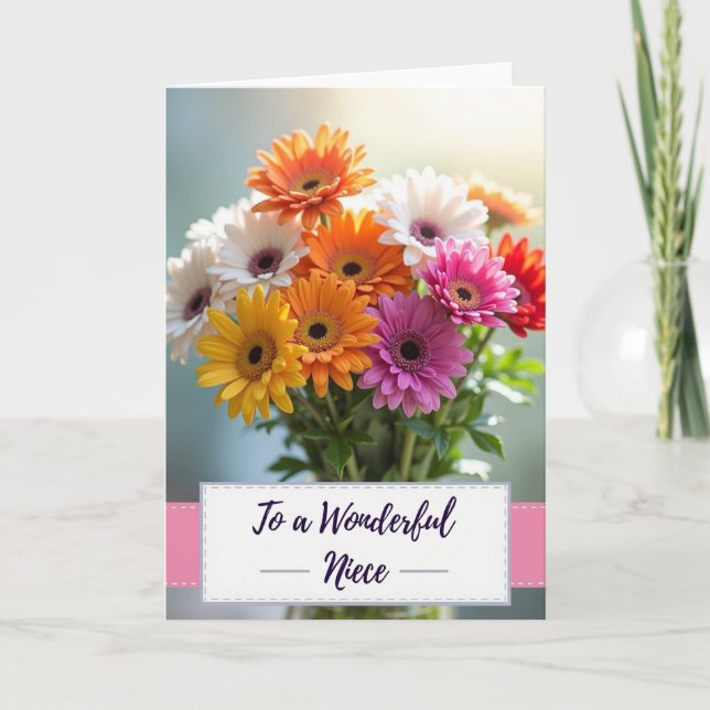 Radiant Mothers Day Niece Card (Front)