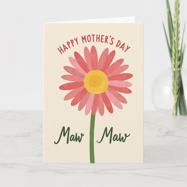 Radiant Mothers Day Petals Card (Front)