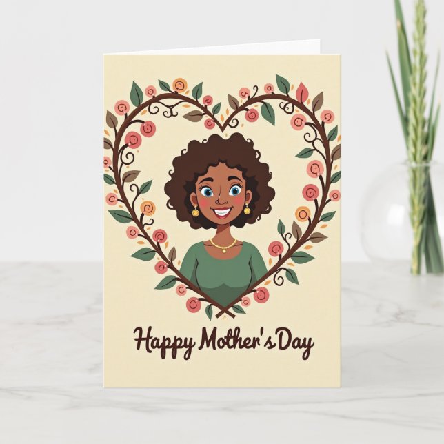 Radiant Mothers Day Vine Card (Front)