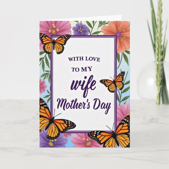 Radiant Mothers Day Wife Card (Front)