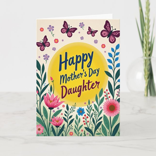 Radiant Mothers Day Wishes Card (Front)