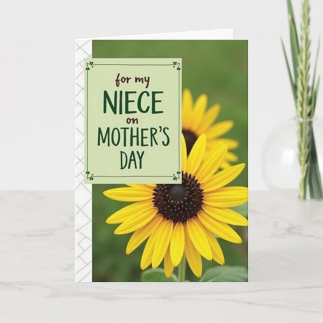 Radiant Niece Mothers Day Card (Front)