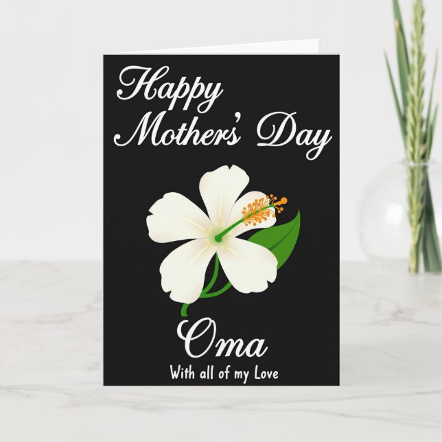 Radiant Oma Mothers Day Card (Front)