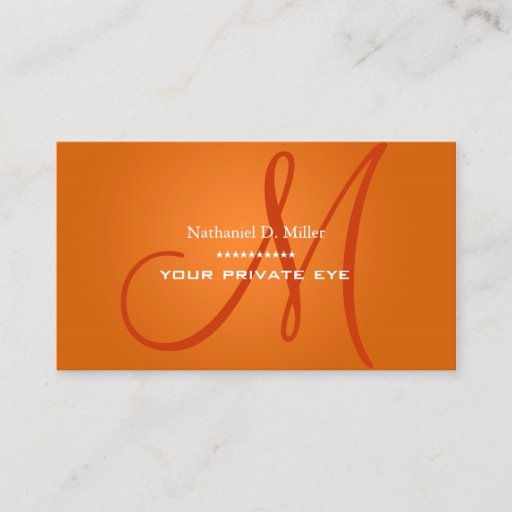 Customizable Customize this monogram business card