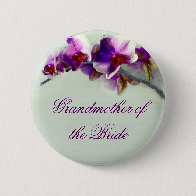 Radiant Orchid Painting Pinback Button (Front)