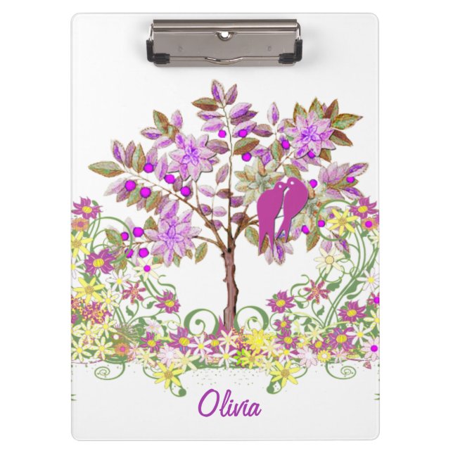 Radiant Orchid Personalized Home Decor Clipboard (Front)