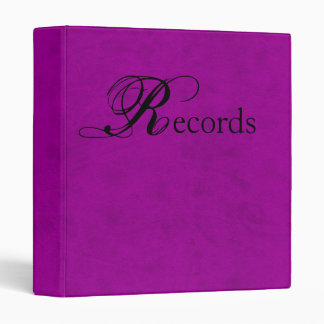 Radiant Orchid Purple Velvet Custom Home Casino 3 Ring Binder