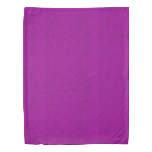 Radiant Orchid Purple Velvet Look Duvet Cover (Front)