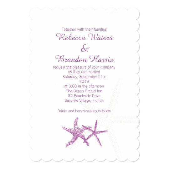 Starfish For Wedding Invitations 3