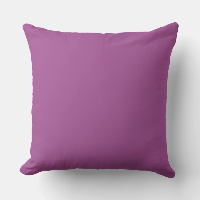 Radiant Orchid Throw Pillow (Front)
