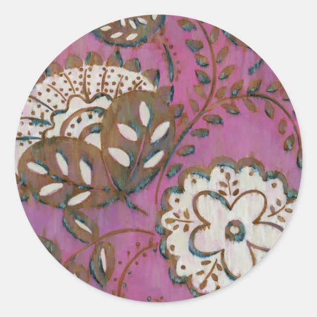 Radiant Ornament I Classic Round Sticker (Front)