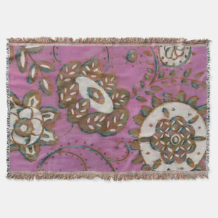 Radiant Ornament II Throw Blanket