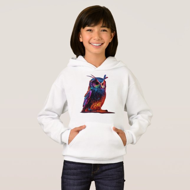 Radiant Owl Hoodie (Front Full)